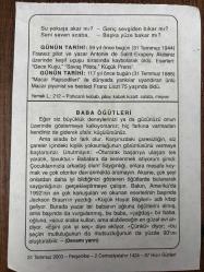 31 TEMMUZ 2003 - TAKVİM YAPRAĞI - DOĞUM GÜNÜ HEDİYESİ - BÜYÜK SAATLİ MAARİF TAKVİMİ - MEVLANA - FRANSIZ PİLOT VE YAZAR ANTONİE DE SAİNT-EXUPERY AKDENİZ KEŞİF UÇUSU SIRASINDA KAYBOLARAK ÖLDÜ - MACAR PİYANİST FRANZ LİSZT ÖLDÜ - BABA ÖĞÜTLERİ