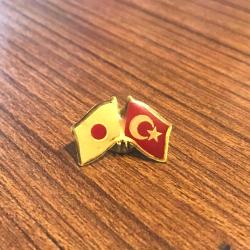 Türkiye Japonya - Bayraklı / Eski Rozet