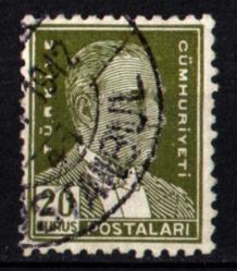 1933-1940 İkinci ATATURK Serisi 20 Kuruş (ws0725)