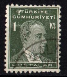 1933-1940 İkinci ATATURK Serisi 1 Kuruş (ws0730)