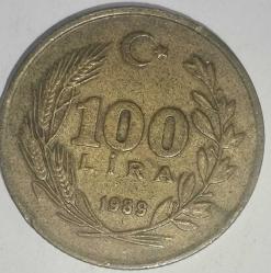 TÜRKİYE CUMHURİYETİ   1989   100  LİRA