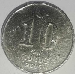 TÜRKİYE CUMHURİYETİ    2005     10 YENİ  KURUŞ