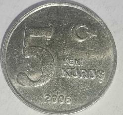 TÜRKİYE CUMHURİYETİ    2006   5 YENİ  KURUŞ