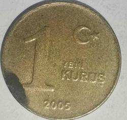 TÜRKİYE CUMHURİYETİ    2005   1 YENİ  KURUŞ