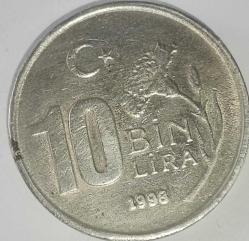 TÜRKİYE CUMHURİYETİ    1998    10 BİN LİRA