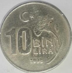 TÜRKİYE CUMHURİYETİ    1998    10 BİN LİRA