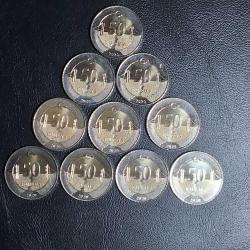 2020  YILI 50 KURUŞ ÇİL  (10 LU SET ) TCM 3840