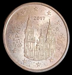 İspanya 2017 5 Euro Cent Çil