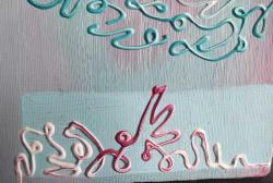 İMZASIZ SOYUT YAĞLIBOYA TABLO.  TUVAL ÜZERİNE RESMEDİLMİŞTİR.  ÖLÇÜ 25 X 35 CM. KONDİSYON YÜKSEK