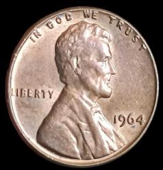 Amerika 1964  1 Lincoln Cent Çil