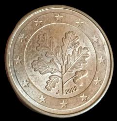 Almanya 2022 J 5 Euro Cent