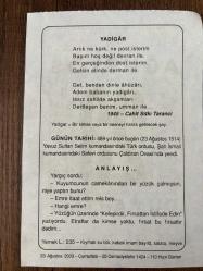 23 AĞUSTOS 2003 - TAKVİM YAPRAĞI - DOĞUM GÜNÜ HEDİYESİ - BÜYÜK SAATLİ MAARİF TAKVİMİ - GAZİ MUSATAFA KEMAL ATATÜRK - CAHİT SITKI TARANCI - YAVUZ SULTAN SELİM ÇALDIRAN OVASI ZAFERİ - ANLAYIŞ