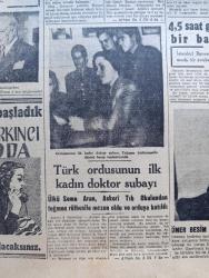 Cumhuriyet Gazetesi - 10 Mart 1957 - Adnan Menderes'in Ortadoğu Durumu İçin Demeci - İran Veliahdı Abdülillah Dün Tahran'a Gitti - Sivas Tankerinde Ortaya Çıkarılan Afyon Kaçakçılığı - Bize Karşı Rus Yunan Müşterek Kampanyası - İsmet İnönü Dün Sabah İzmir'e Harekete Geçti - Türk Ordusunun İlk Kadın Doktor Subayı Ülkü Sema Aran- Vatikan Ve Biz Yazan Numan Menemencioğlu  Köşe Yazısı - İdam Sehpasında Can Veren Devletliler Yazan Cemalettin Saraçoğlu Yazı Dizisi - Kırkıncı Oda Yazan Peride Celal Yazı Dizisi - Amerikan Başkanı Eisenhower'in Ortadoğu Planı Fiilen Yürürlüğe Girdi - Dram Tiyatrosunun Büfecisi Stelyo Vefat Etti - Turing Ve Otomobil Kurumunun Kongresi - Haftanın Şakaları Yazan Burhan Felek - Hint Güneşi Şehzadebaşı ve Çemberlitaş Sinemasında - Namus Borcu Filmi Atlas Sinemasında - Resimli Romanımız Mormon Mezhebi Ve Kurucusunun Dramı  - Fenerbahçe Bugün Vefa İle Karşılaşıyor - Beykoz Beşiktaş'ı Farkla Yendi - Ömer Besim Krosu Bugün Yapılıyor - Göztepe Ujpesti 2 1 Yendi- Muhabank