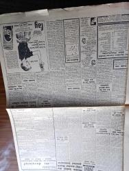 Cumhuriyet Gazetesi - 10 Mart 1957 - Adnan Menderes'in Ortadoğu Durumu İçin Demeci - İran Veliahdı Abdülillah Dün Tahran'a Gitti - Sivas Tankerinde Ortaya Çıkarılan Afyon Kaçakçılığı - Bize Karşı Rus Yunan Müşterek Kampanyası - İsmet İnönü Dün Sabah İzmir'e Harekete Geçti - Türk Ordusunun İlk Kadın Doktor Subayı Ülkü Sema Aran- Vatikan Ve Biz Yazan Numan Menemencioğlu  Köşe Yazısı - İdam Sehpasında Can Veren Devletliler Yazan Cemalettin Saraçoğlu Yazı Dizisi - Kırkıncı Oda Yazan Peride Celal Yazı Dizisi - Amerikan Başkanı Eisenhower'in Ortadoğu Planı Fiilen Yürürlüğe Girdi - Dram Tiyatrosunun Büfecisi Stelyo Vefat Etti - Turing Ve Otomobil Kurumunun Kongresi - Haftanın Şakaları Yazan Burhan Felek - Hint Güneşi Şehzadebaşı ve Çemberlitaş Sinemasında - Namus Borcu Filmi Atlas Sinemasında - Resimli Romanımız Mormon Mezhebi Ve Kurucusunun Dramı  - Fenerbahçe Bugün Vefa İle Karşılaşıyor - Beykoz Beşiktaş'ı Farkla Yendi - Ömer Besim Krosu Bugün Yapılıyor - Göztepe Ujpesti 2 1 Yendi- Muhabank