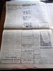 Cumhuriyet Gazetesi - 21 Şubat 1957 - Meclis Bütçe Müzakerelerine Büyük Gürültü İçinde Başladı - Birleşmiş Milletlerde Yunan Davası Suya Düştü -  Maliye Vekili Hasan Polatkan'ın Nutku Fotoğraf - Başkan Eisenhower Çok Müşkül Durumda - Kral Suud Moskova'ya Çağrılıyor - Soprano Leyla Gencer Geldi - Dün Gece 62 Macar Mülteci Daha Geldi - Ordinaryüs Profesör Sadri Maksudi Dün Vefat Etti - Kızılaydaki Suistimal Hadisesi - İstanbul Börekçiler Derneğinin Kongresi Fotoğraf - İdam Sehpasında Can Veren Devletliler Derleyen Cemaleddin Saraçoğlu Yazı Dizisi - Despot Yazan Reşat Enis Yazı Dizisi - Geçen Yıl 2226 Kitap Basıldı - Avrupa Birliğine Doğru İlk Adım  - Resimli Romanımız Mormon Mezhebi Ve Kurucusunun Dramı Çeviren Mazhar Kunt Yazı Dizisi - Bulmaca - Milli Kız Voleybol Takımı Seçiliyor - Kız Liseleri Basketbol Finalinde İstanbul Hükmen Şampiyon - Galatasaraylı İsmail Kurt İyileşti - Fenerbahçeli Feridun Bukager Dün Gece Geldi - Vefa Emniyet Maçı Bugün - Küçük Ayasofya'nın Kongresi -
