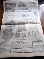 Cumhuriyet Gazetesi - 21 Şubat 1957 - Meclis Bütçe Müzakerelerine Büyük Gürültü İçinde Başladı - Birleşmiş Milletlerde Yunan Davası Suya Düştü -  Maliye Vekili Hasan Polatkan'ın Nutku Fotoğraf - Başkan Eisenhower Çok Müşkül Durumda - Kral Suud Moskova'ya Çağrılıyor - Soprano Leyla Gencer Geldi - Dün Gece 62 Macar Mülteci Daha Geldi - Ordinaryüs Profesör Sadri Maksudi Dün Vefat Etti - Kızılaydaki Suistimal Hadisesi - İstanbul Börekçiler Derneğinin Kongresi Fotoğraf - İdam Sehpasında Can Veren Devletliler Derleyen Cemaleddin Saraçoğlu Yazı Dizisi - Despot Yazan Reşat Enis Yazı Dizisi - Geçen Yıl 2226 Kitap Basıldı - Avrupa Birliğine Doğru İlk Adım  - Resimli Romanımız Mormon Mezhebi Ve Kurucusunun Dramı Çeviren Mazhar Kunt Yazı Dizisi - Bulmaca - Milli Kız Voleybol Takımı Seçiliyor - Kız Liseleri Basketbol Finalinde İstanbul Hükmen Şampiyon - Galatasaraylı İsmail Kurt İyileşti - Fenerbahçeli Feridun Bukager Dün Gece Geldi - Vefa Emniyet Maçı Bugün - Küçük Ayasofya'nın Kongresi -