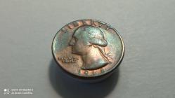 USA 1968 QUARTER DOLLAR (RENKLİ)