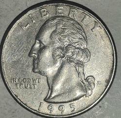 AMERİKA 1995  25 CENT ÇEYREK DOLAR