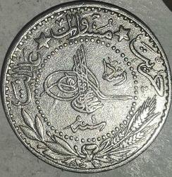 OSMANLI İMPARATORLUĞU SULTAN MEHMET REŞAT 1327/4  20 PARA