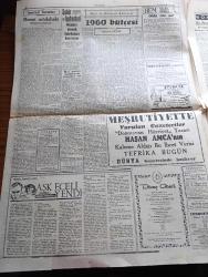 Cumhuriyet Gazetesi - 24 Aralık 1959 - Bir Demeç Üzerine Yazan Nadir Nadi Köşe Yazısı - İstanbul İle İzmir'de Dün 43 Gazeteci Yargılandı - Pulliam Davaları - Dün Kim Dergisi Mesullerine Polis Tarafından Tebligat Yapılırken Fotoğrafı - Kim Dergisi De Dün 1 Ay İçin Kapatıldı - Fransa'da Milli Eğitim Bakanı Dün İstifa Etti - Nice'i 5 1 Yenilen Fenerbahçe Elendi Fotoğrafı - Sağlık Bakanı Lütfi Kırdar Rusya İle Olan Münasebetlerimizin Gelişeceğini Söyledi - Saidi Nursi'nin Mektupları - İstanbul Fuarını Gösteren Kroki - Modern Ekmek Fabrikaları Kuruluyor - 1960 Bütçesi Yazan Osman Okyar - Divan Oteli - Kumar Salgını Yazan Burhan Felek Köşe Yazısı - Papa Komünizme Çattı - Darwin'in Meşhur Nazariyesinin 100. Yıldönümü Günlerindeyiz - Günah Gemisi Filmi Bu Hafta Süreyya'da - Yeni Tiyatroda Tahtaravalli Yazan Çetin Altan - 1959 1960 Yunus Nadi Armağanı Dil Davamız Türk Dili Üzerine Yazan Zekai Turan - Galatasaray İstanbulspor Maçının Biletleri Çift Tarifeli - Agah Erozan - Boks Federasyonu