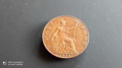 BİRLEŞİK KRALLIK;  ½ PENNY 1924