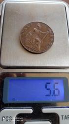 BİRLEŞİK KRALLIK;  ½ PENNY 1924