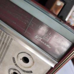 DELTA 8 TRANSİSTÖR KIRMIZI RENK RADYO KASASI