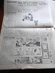 Cumhuriyet Gazetesi - 10 Aralık 1959 - CHP Genel Sekreteri Adnan Menderes'in Edirne Nutkuna Cevap Verdi - Kıbrıs Endişe İçinde Rumlar 200 Dinamit Çubuğu Çaldılar - İstanbul'da Lastik İş Kolunda 8 Bin İşsiz Var - Meclis Emekli Ve Dul Maaşlarını Görüşecek - Eski Bakanlar Diyorlar Ki 5 Röportajı Yapan Feyyaz Tokar - Emniyet Müdürü Feyyaz Tokar Aleyhine Bir Dava Açıldı - Aşk Eceli Yendi Çeviren Hamdi Varoğlu Yazı Dizisi - Unkapanında 300 Bina Daha Yıkılıyor - Alametler Yazan Burhan Felek Köşe Yazısı - Viyanalı Meşhur Kuartet'in Yarın Vereceği Konser - Dünyayı Fethetmek İçin Rusya Fezaya Güveniyor - Halide Edip Adıvar'ın Açık Gösterimi - Alman Ordusu Son Savaşta 4,000,000 Genç Kaybetti - Koruyucu Melekler Şatonun Kraliçesi Çizgi Roman - Bay Oscar Karikatür - Lale Tiyatrosunda Akif Bey Oyunu - Feriköy Vefa'yı Da Dün Mağlup Etti Fotoğraf - Zizinho Güney Amerika'da Futbol Kralı - Fenerbahçe'de Seracettin Boykot Gürcan İle Özcan İhtar Aldılar - Galatasaray Reisi Sadık Giz İstifa Etti