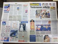 SABAH'LA GÜNAYDIN GAZETESİ EKİ - 29 MAYIS 2002 - İBO'NUN SIRRI, İBRAHİM TATLISES'IN REYTİNGLERİ ZIPLATMASINA CAN TANRIYAR YORUMU - ESKİ İRAN PRENSESİ SÜREYYA - EMRE BELÖZOĞLU MADDİ DURUMU KÖTÜ ÖĞRENCİLEE YARDIM EDİYORMUŞ - 1991 TÜRKİYE İKİNCİ GÜZELİ ASLIHAN KORUYAN DEMİR SABANCI'YLA EVLENİYOR - AYŞE ÖZGÜN - MAHİR KÖSTEBEK - YÜKSEL AK BEBEK BEKLİYOR - İCLAL AYDIN - AHMET KOZANOĞLU - ASUMAN KRAUSE - HÜLYA AVŞAR - EMİNE ÜN - TUĞÇE BARAN'IN GÜNLÜĞÜ - ÇAĞLA ŞİKEL & KENAN DOĞULU - SEZGİN BÜYÜK - TAYLAN KILINÇ - SEMRA ÖZAL - EMİNE BEDER - AYDA ERSAN - CAMERON DIAZ - 6 SAYFA