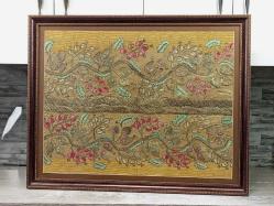 Antika Osmanlı Tel Kırma Büyük Tablo