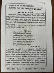 10 EKİM 2003 - TAKVİM YAPRAĞI - DOĞUM GÜNÜ HEDİYESİ - BÜYÜK SAATLİ MAARİF TAKVİMİ - HZ.MUHAMMED - FEVZİ HALICI - AŞIK ALİ İZZET VEFAT ETTİ - ÜNLÜ İTALYAN BESTECİ GUESEPPE VERDİ DOĞDU