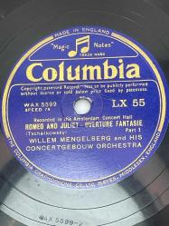 ROMEO AND JULIET OVERTURE FANTASIE - TSCHAIKOWSKY   2 ADET 78 DEVİR --Taş Plak --