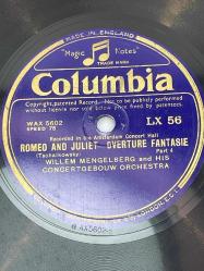 ROMEO AND JULIET OVERTURE FANTASIE - TSCHAIKOWSKY   2 ADET 78 DEVİR --Taş Plak --