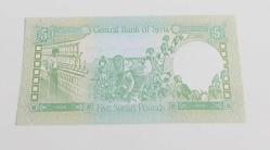 Suriye 1991 Yılı 5 Pound Yabancı Kağıt Para ÇİL (Unc) Koleksiyon Para