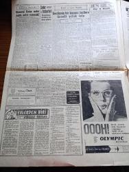 Cumhuriyet Gazetesi - 15 Mart 1960 - Seçim Kanunu'nu Tadil Edecek Olan Tasarılar Meclis Gündeminde - CHP Meclisinin Beklenen Tebliği Dün Yayınlandı - Osman Bölükbaşı'nın Yargıtay'da Duruşması - Amerika'da Zenci Olan Beyaz Gazeteci John Howard Griffin -  Amerikalı Yarbay Morrison'un Davasında Dün Sıkı Tedbirler Alındı - Antalya Kleopatra Filmi İçin Elizabeth Taylor'u Bekliyor - Vatan Gazetesi Başyazarı Ahmet Emin Yalman Tedavi altına Alındı - Faik Ahmet Barutçu Anıldı - Evlerden Biri Yazan Orhan Kemal Yazı Dizisi - İşporta Yazan Burhan Felek Köşe Yazısı - Adenauer Yahudi Düşmanlığını Takbih Etti - Koruyucu Melekler Şatonun Kraliçesi Çizgi - Resimli Roman Bir Çiçekle Yaz Olmaz Yazan ve Çizen Salih Erimez - Oruç Tutmama Yüzünden İki Hadise - Lale Arabası 30  Mart Günü Yola Çıkıyor - Gülle Atmada İki Yeni Dünya Rekoru Tamara Press Ve Perry O'Brien - Dolmabahçe Stadı Işıklanıyor - Kim Şampiyon Olacak Yazan Eyüp Mü Taksim Mi - Fenerbahçe Ve Vefa Gençlerde İstanbul Şampiyonu Oldular