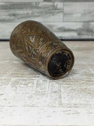 Antika Osmanlı Kalem İşçilikli Eser-i İstanbul Şerbet Bardağı