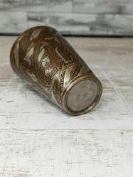 Antika Osmanlı Kalem İşçilikli Eser-i İstanbul Şerbet Bardağı