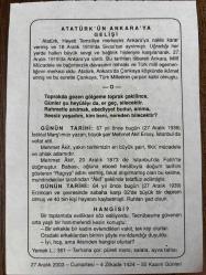 27 ARALIK 2003 - TAKVİM YAPRAĞI - DOĞUM GÜNÜ HEDİYESİ - BÜYÜK SAATLİ MAARİF TAKVİMİ - MEHMET AKİF ERSOY - ATATÜRK'ÜN ANKKARA'YA GELİŞİ - MEHMET AKİF ERSOY VEFAT ETTİ - ERZİNCAN DEPREMİ - HANGİSİ ?