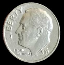 Amerika 1987 P One Dime