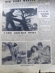 Cumhuriyet Pazar Gazetesi - 8 Kasım 1953 - Yedi Dakika Yazan Doğan Nadi Köşe Yazısı - Karikatür - Düşündükçe Turizm Sahasında Eksiklerimiz Yazan Mazhar Kunt - Uçakla Nakliyat İşi Günden Güne Gelişiyor - Haftanın Şakaları Mecidiyeköyündeki Ev Yazan Burhan Felek Köşe Yazısı - Hikaye Sedef Kutu Yazan J. D'İvray - Sinema Bizden Haberler - Orhan M. Arıburnu Almanya'da Film Çevirecek Fotoğraf - Başrolde Ayhan Işık Mesiha Yelda Ve Ahmed Tekçe'nin Oynadığı Vahşi Arzu - Broadway Eğlence Aleminden Soyunan Kadınlar Sokağı Fotoğrafı - Yeni Türk Filmi Sahildeki Kadın Başrolde Gönül Beyhan Cahit Irgat - Bir Peri Masalı Filmi Başrolde Cüneyt Gökçer Ayten Çankaya Feridun Çölgeçen Fotoğrafı - Ev Kadın Moda Köşesi - İspanya'nın En Büyük Ressamı Goya Yazan Samih Nafiz Tansu - Kebaba Dair Yazan Fuad Duyar - Açlık Grevi Yapan Kanuni Sultan Süleyman'ın Veziri Hüsrev Paşa - Dünyada Görülen Seralarda En Meşhurları - Mürekkep Gölü - Tarihte Görülmemiş Bir Baskın