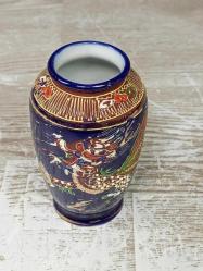 Eskilerden Cobalt Satsuma Peint La Main Porselen Vazo