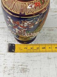 Eskilerden Cobalt Satsuma Peint La Main Porselen Vazo