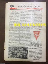YENİ KÖROĞLU GAZETESİ - 20 TEMMUZ 1932 - SAYI: 442 - 2 AY LAFTAN SONRA DÜNYA DERDİNE YİNE DEVA BULAMADILAR - HALKA YENİ NİZAMLARI NASIL ÖĞRETMELİ. ÇÜNKÜ YENİ KANUNLARDA HERKES ŞAŞIRIYOR - PARA MI GÖNÜL MÜ? - ACI BİR HİKAYE - KAVUN, KARPUZ - AH İKİ GÖZÜM KARA HASAN'IM - 5 KURUŞA YEMEK! - ESNAF OKUSUN! - MAHPUSLARIN İSTEDİĞİ - KÖY BUĞASI - ÇOCUKLARA İSTİKBAL - BOMONTİ RAKI - BEYKOZLULARA NE OLDU? - KARADA KAPLAN, DENİZDE ARSLAN! KİMDİR ONLAR? LİMAN ŞİRKETİ, BELEDİYE - İRAN ŞAHI - YAHNİKAPAN OĞLU - HAFIZ PAŞA - İPEKİŞ, BURSA REKLAMI - İZMİR BERBERLERİ ÇALIŞIYOR - İZMİR BERBERLER CEMİYETİ URLA ŞUBESİ AZASI TARAFINDAN SÜNNET EDİLEN ÇOCUKLARIN FOTOĞRAFI