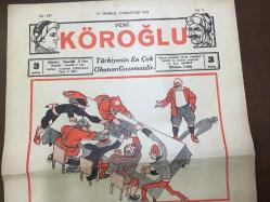 YENİ KÖROĞLU GAZETESİ - 23 TEMMUZ 1932 - SAYI: 443 - SOFRAYI BEKLEYEN ÇORBAYI İÇER DERLER! NE OLACAK, DİYE, DİYE!!? HER ŞEYE ALIŞIP GİDİYORUZ VESSELAM - İNGİLİZLER TÜRKİYE'DE BANKA AÇIYORLAR, PARA VERİYORLAR - PARA! İTALYA'DAN GELECEK - AÇIK HESAP! - İSTANBUL YOSMASI KAYSERİ PASTIRMASI - AFERİN KIZA! - CEHENNEM! - KAÇMAK FENADIR - FIRSAT VERİLMESE - 5 PATLICAN 5 KURUŞ - BOMONTİ RAKI - ÇOCUKLARA İSTİKBAL - FUTBOLDA BİR DERT - PARA MI GÖNÜL MÜ? - MÜDÜR BEY NEREYE? - ARAYA GİRDİK AMA YAĞLIBOYA BAKALIM - DEVRAN OKUMADAN GEÇME! - YAHNİKAPAN OĞLU - ANTİKA KUTU - İPEKİŞ BURSA REKLAMI - BURHANİYESPOR TAKIMI 1932 FOTOĞRAFI