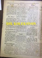 YENİ KÖROĞLU GAZETESİ - 30 TEMMUZ 1932 - SAYI: 445 - SULH MASASINDA KOPAN YUMRUK KAVGASI BÖYLE OLDU - 100 BİN DİNDAŞI KILIÇLA DOĞRAYAN HACCACI ZALİM, İSLAM TARİHİNİ AL KANA BOYAYAN BU ADAMIN MACERASI - YAVUZ PAŞA SORUYOR: İŞLER NASIL? - ANA KIZ, KARI KOCA - USTA İSEN BERBER OL - DİNSİZİN HAKKINDAN İMANSIZ GELİR, HİKAYE - NE ZALİM ADAM! - NAMAZ KILARKEN! - KAN! CİNAYETLERE KARŞI - ASILDILAR - ŞAPKA MÜSABAKASINDA HEDİYE ALAN KARİLER - PELVANLAR - İZMİR'DE GAZİ HEYKELİ - BUNA KARŞI DURULMAZ! OTOBÜS ve KAMYON ŞİMENDİFERİ BASTIRDI - DEVRAN, BABA NASİHATI - İPEKİŞ, BURSA REKLAMI - YAHNİKAPAN OĞLU - GAZETENİN İZMİR MÜVEZZİLERİNİN FOTOĞRAFI