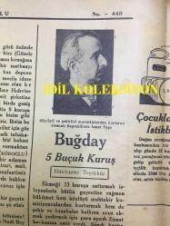 YENİ KÖROĞLU GAZETESİ - 10 AĞUSTOS 1932 - SAYI: 448 - ÇOK ŞÜKÜR KÖYLÜ DE RAHAT, ŞEHİRLİ DE RAHAT OLDU - YUNUS NADİ BEY, GÜZELE GÜZEL DEĞİL, DEMEK VATANA ZARAR, İSMET İNÖNÜ 1932 FOTOĞRAFI - MAHPUSLAR - HOCA ZEYNULLAH DÜŞMAN KESİYOR - BUĞDAY 5 BUÇUK KURUŞ - BOMONTİ RAKI - ÇOCUKLARA İSTİKBAL - ANADOLUDA FUTBOL - 93 YAŞINDA KATİL - KADIN PARMAĞI - DEVLET PARASINA EL SÜRENLER İÇİN! - FON FİN FON KILICINI BİLİYOR - DEVRAN, PENDNAME - İŞTE CAN EVLERİ - HACCACI ZALİM, KANLI SALTANAT, ARAP TARİHİNDEN BİR PARÇA - KEMALETTİN ŞÜKRÜ - İPEKİŞ YERLİ MALLARI BURSA - ŞEYH AHMET EDİRNE'DE -  ŞEYH AHMET ve ÇOCUKLARININ FOTOĞRAFI