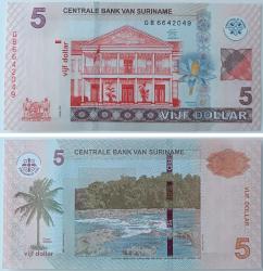 SURİNAM 5 DOLAR ÇİL