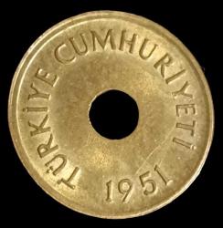 1951 1 Kuruş Çil