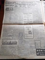 Cumhuriyet Gazetesi - 2 Ekim 1956 - CHP'nin Cevabı Partilerarası İşbirliğini Katiyetle Suya Düşürdü - Elazığ Ve Malatya Şeker Fabrikaları Da Açıldı - Kıbrıs Lefkoşe'de Caddeye İngilizler Katliam Yolu Adını Taktı Fotoğrafı - Atatürk Üniversitesi Hazırlığı - Hitler'in Halefi Amiral Doenitz Hapisten Çıktı - Süveyşi Kullananlar Birliği Dün Kuruldu - Devlet Tiyatrosunda Finten - Şairi Azam Abdülhak Hamid'in Eşi Lüsiyen Finten'in İlk Temsilinde Bulunmak Üzere Ankara'ya Çağrıldı Fotoğrafı - Nefes Alan İstanbul 4 Cemil Topuzlu Ne Diyor Röportajı Yapan Şahab Balcıoğlu - Don Camillo'nun Küçük Alemi Yazan G. Guareschi Yazı işleri - Aşktan Da Üstün Yazan Elizabeth Gaskell Yazı Dizisi - Komili Çamaşır Sabunları - Karşılıklı İtimad Yazan Burhan Felek Köşe Yazısı - Komünist İmparatorluğu 20 Sene Kadar Ortadan Kalkacak - Tarihin Tarihi Kraliçe Marie Stuart - Yeşil Alev Filmi Yeni Melek Sinemasında - Fenerbahçe Moskova Dinamo Maçının Hazırlıkları - Fenerbahçe Kulübü Atletizm Şubesi Kaptanı Kamran Tekil