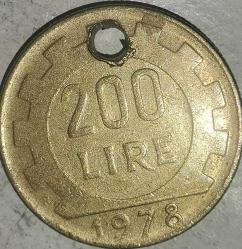 İTALYA 1978   200 LİRE